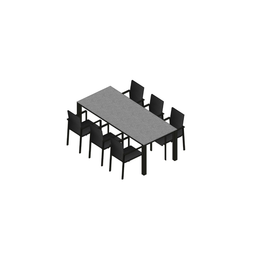 Concept Grey Dining Set with 6 Chairs