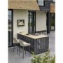 Fiji Grey Outdoor Bar with Teak Top