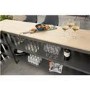 Fiji Grey Outdoor Bar with Teak Top