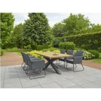 Timor Dining Set with 6 Blixum Chairs