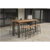 8 Seater Outdoor Bar Table and Stools - Nevada