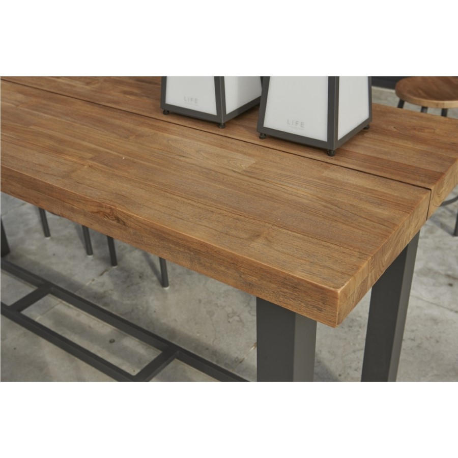 8 Seater Outdoor Bar Table and Stools - Nevada