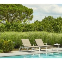 Anabel White Sun Loungers Set of 2