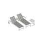 Anabel White Sun Loungers Set of 2