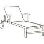 Anabel White Sun Loungers Set of 2
