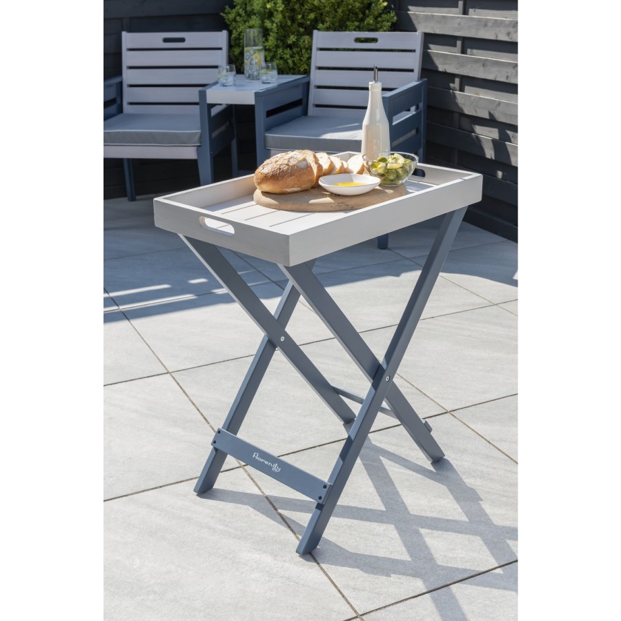 Blue Folding Garden Butler Tray - Galaxy