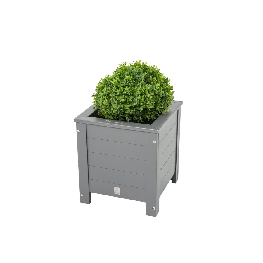 Grigio Grey Square Planter