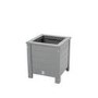 Grigio Grey Square Planter