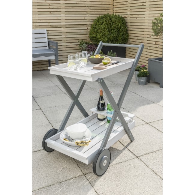 Grey Outdoor Drinks Trolley - Grigio