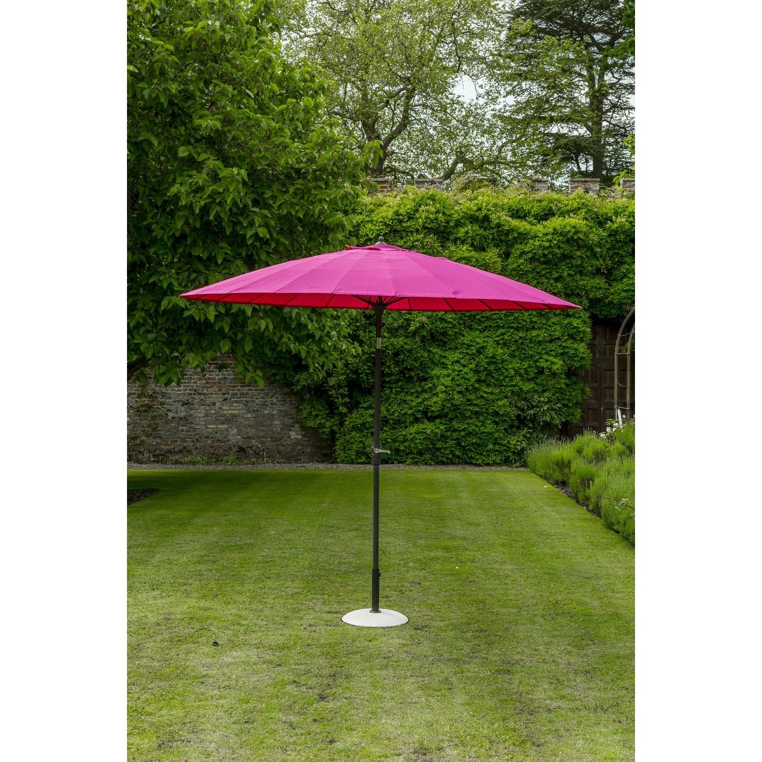 fuchsia patio umbrella Xzomystify Pink Outdoor Beach with Fringe 6.5ft Extra Large Umbrella with 8 Ribs & Iron Pole Tilt Pool Umbrella Outdoor Market Table Umbrellas Waterproof UPF50+ Adjustable Height Make sure your umbrella is 6 panels canopy with ribs length 52 to 54 9ft umbrella replacement canopy for 6 ribs umbrella in Fuchsia Fits 6 ribs umbrella frame ribs only from 52 to 54 300 denier polyester fabric with UV treated and water repellent Personalized Fuchsia 42 inch Arc