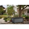 Keter Brushed Grey Garden Storage Box 570L