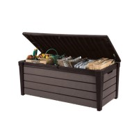 Keter Brushwood Outdoor Grey Plastic Storage Box 454L