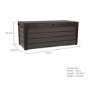 Keter Brushwood Outdoor Grey Plastic Storage Box 454L