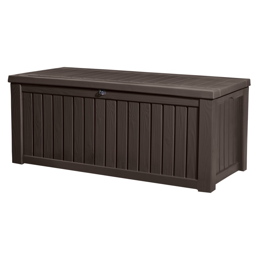GRADE A1 - Brown Outdoor Strage Box - Rockwood