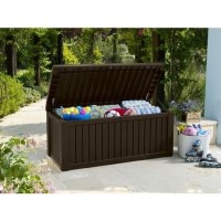 GRADE A1 - Brown Outdoor Strage Box - Rockwood