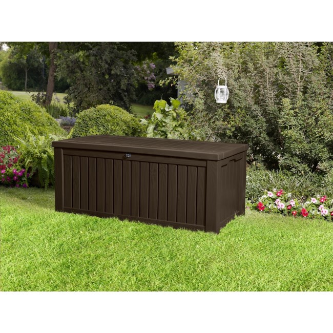 Keter Rockwood Outdoor Brown Storage Box 570L