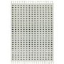 Ariana Grey and White Polka Dot Rug with Tassel Fringe - 120x170cm