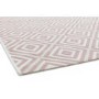 Patio Indoor/Outdoor Pink & White Diamond Rug - 200x290