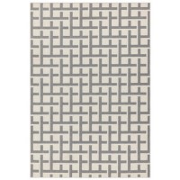 Antibes Indoor/Outdoor Textured Grey and White Rug - 200x290cm