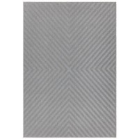Antibes Indoor/Outdoor Arrow Textured Grey Rug - 200x290cm