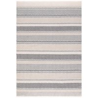 Boardwalk Indoor/Outdoor Grey Beige and White Rug - 200x290cm