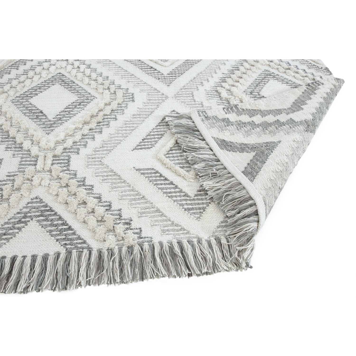 Carlton Indoor/Outdoor Textured Grey Rug - 200x290cm - Furniture123