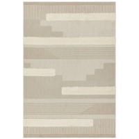 Monty Indoor/Outdoor Beige & Cream Geometric Rug - 200x290cm