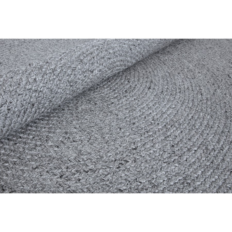 Nico Indoor/Outdoor Grey Round Rug - 200x200cm