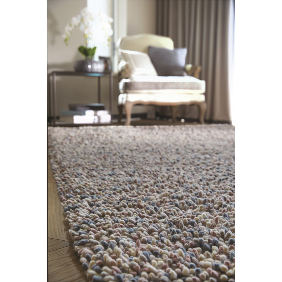 Ripley Rocks Shaggy Rug in Pastel - 160x230cm