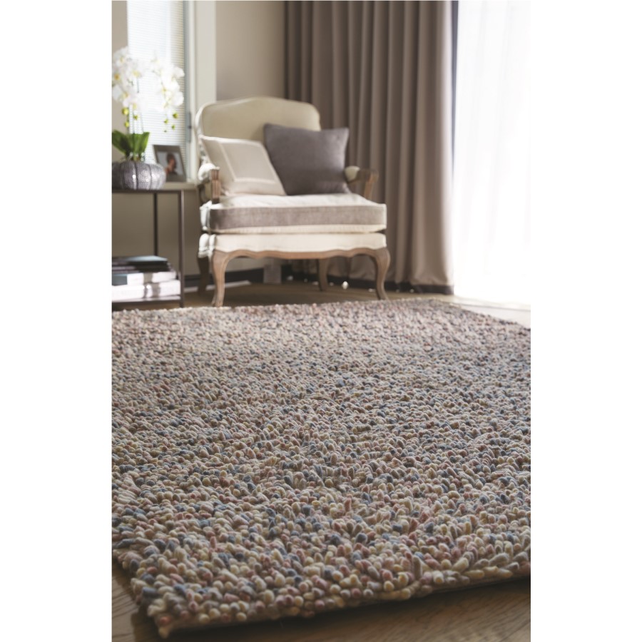 Ripley Rocks Shaggy Rug in Pastel - 160x230cm