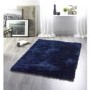 Navy Shaggy Rug - 170x120cm - Ripley
