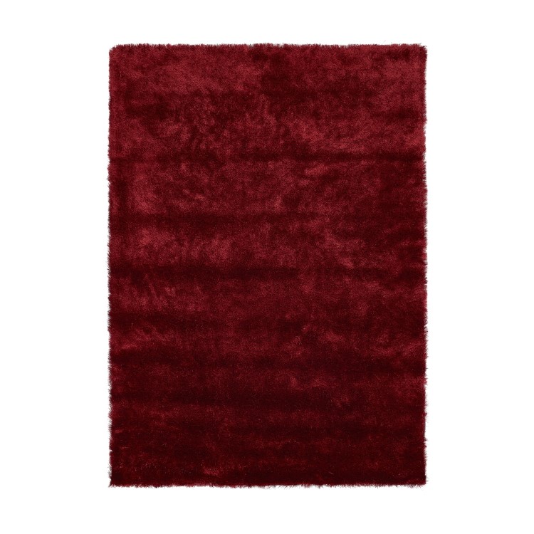 Red Shaggy Rug - 170x120cm - Ripley