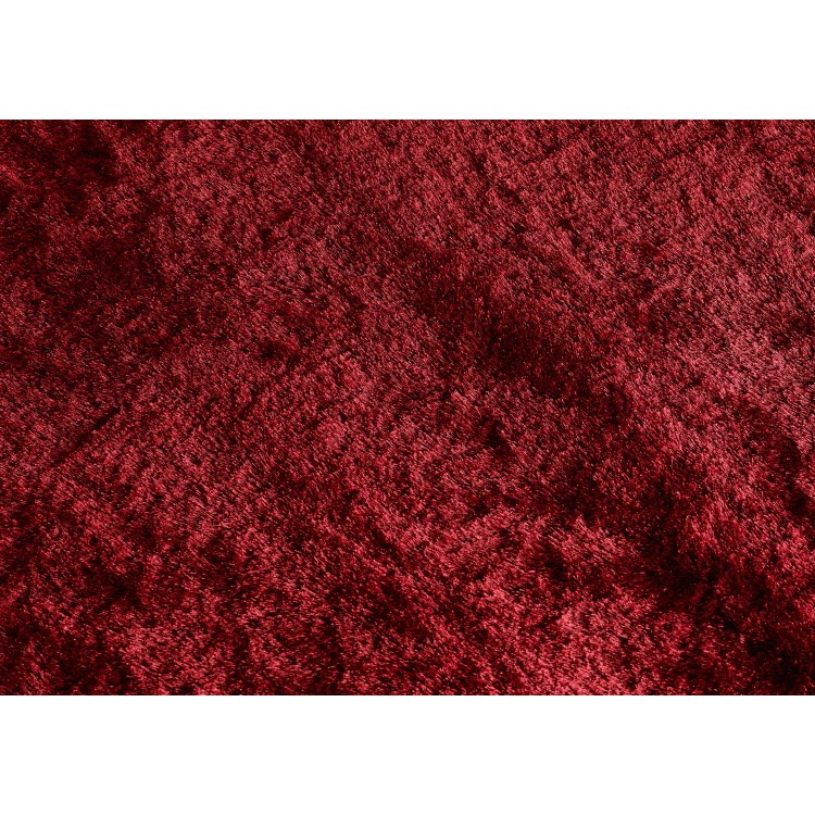 Red Shaggy Rug - 170x120cm - Ripley