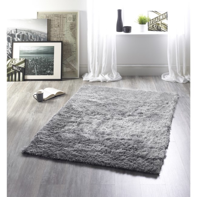 Shaggy Silver Rug - 170 x 120 cm - Ripley