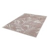 Patio Indoor/Outdoor Pink Leaves Design Rug 200x290cm