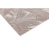 Patio Indoor/Outdoor Pink Leaves Design Rug 200x290cm