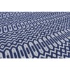 Halsey Indoor/Outdoor Blue &amp; White Geometric Patterned Rug - 200x290cm