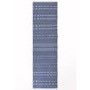 Halsey Indoor/Outdoor Blue & White Geometric Runner Rug - 66x240cm