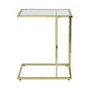 Rectangular Gold Glass Top Sofa Table - Harry