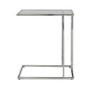 Rectangular Silver Glass Top Sofa Table - Harry