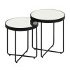 Set Of 2 Alessio End Tables Black Frame