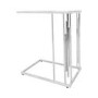 Cohen Chrome Sofa Table with Glass Top