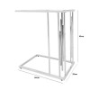 Cohen Chrome Sofa Table with Glass Top