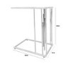 Cohen Chrome Sofa Table with Glass Top