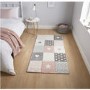 Brooklyn Pink & Grey Kids Rug -  80x150cm