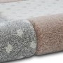 Brooklyn Pink & Grey Kids Rug -  80x150cm