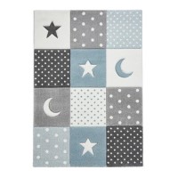 Brooklyn Blue & Grey Kids Rug - 150x80cm