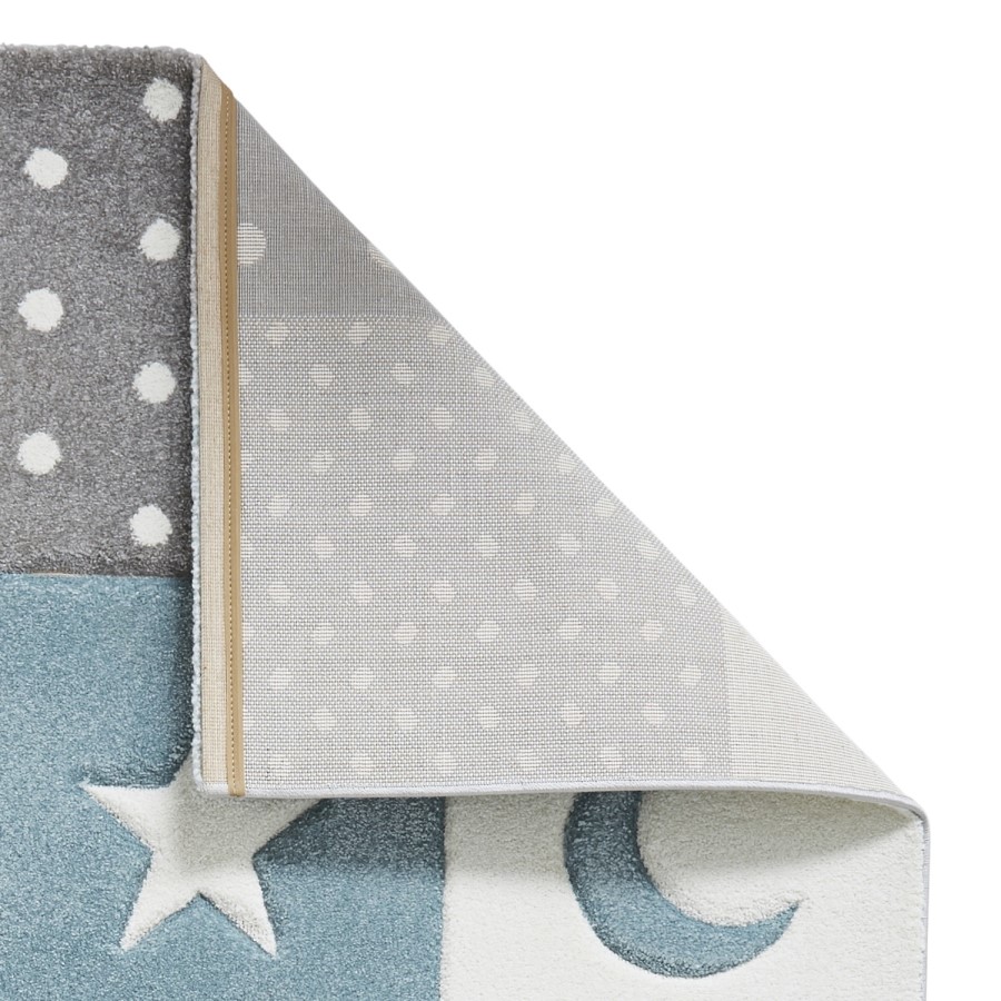 Brooklyn Blue & Grey Kids Rug - 150x80cm
