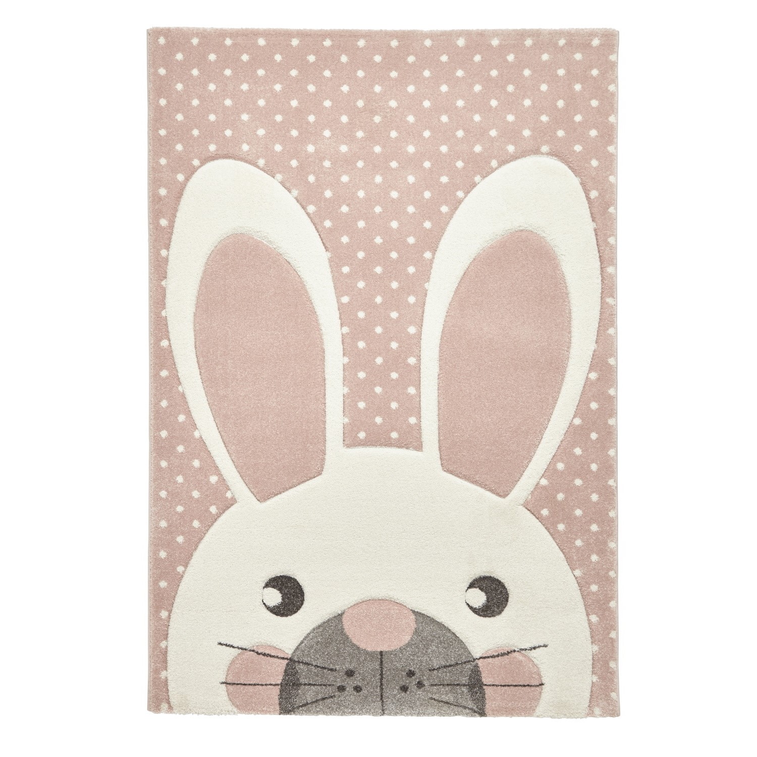 Brooklyn Pink Bunny Kids Rug - 150x80cm - Furniture123