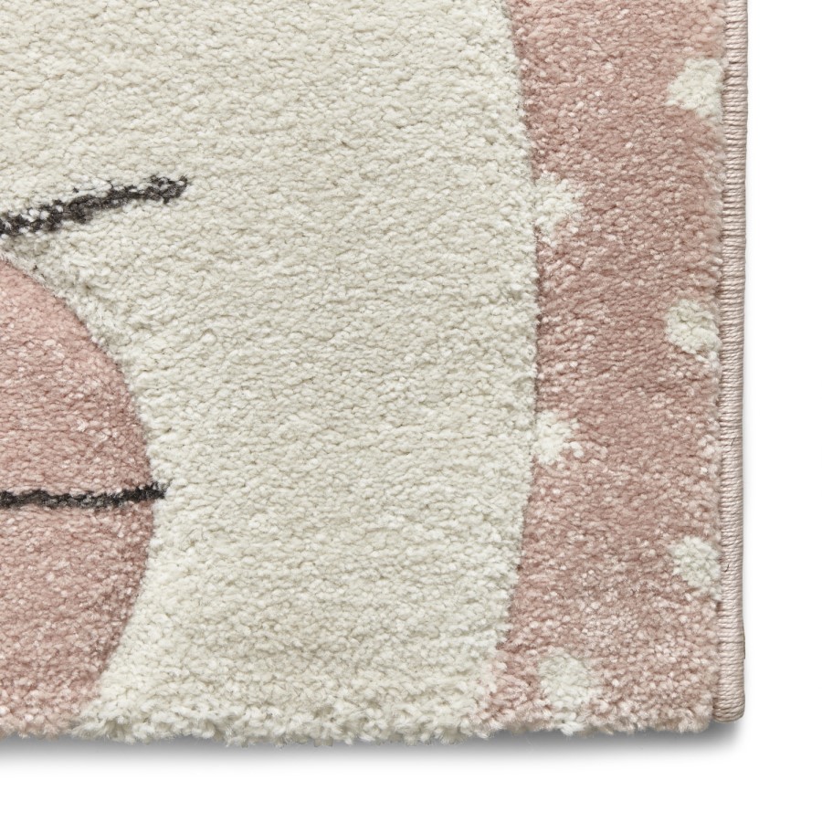 Brooklyn Pink Bunny Kids Rug - 150x80cm